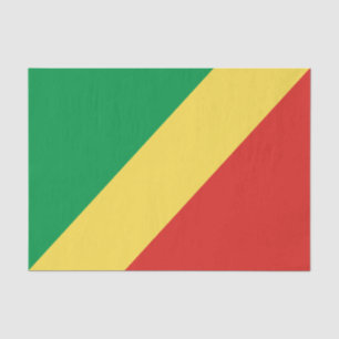 Flagge der Republik Kongo Seidenpapier