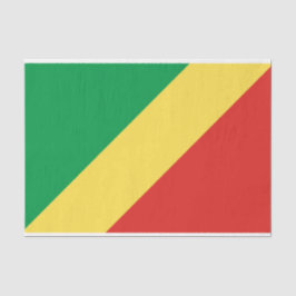 Flagge der Republik Kongo Seidenpapier