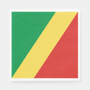 Flagge der Republik Kongo Serviette