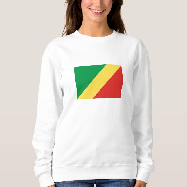 Flagge der Republik Kongo Sweatshirt (Vorderseite)