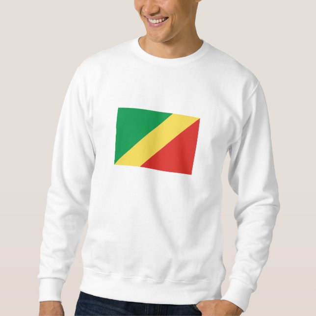 Flagge der Republik Kongo Sweatshirt (Vorderseite)
