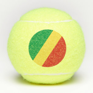Flagge der Republik Kongo Tennisbälle