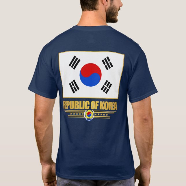 Flagge der Republik Korea T-Shirt (Rückseite)