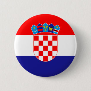 Flagge der Republik Kroatien Button