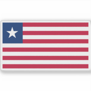Flagge der Republik Liberia Aufkleber
