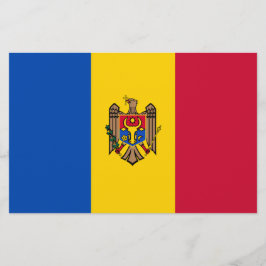 Flagge der Republik Moldau Briefpapier