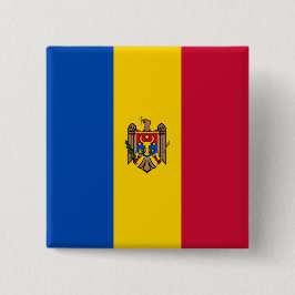 Flagge der Republik Moldau Button