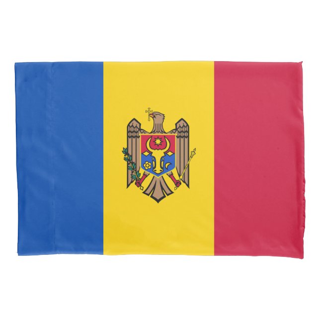 Flagge der Republik Moldau Kissenbezug (Vorderseite)