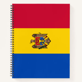 Flagge der Republik Moldau Notizbuch