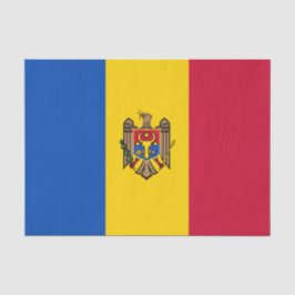Flagge der Republik Moldau Seidenpapier