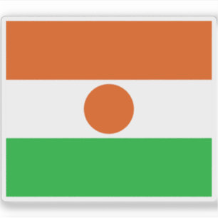 Flagge der Republik Niger Aufkleber