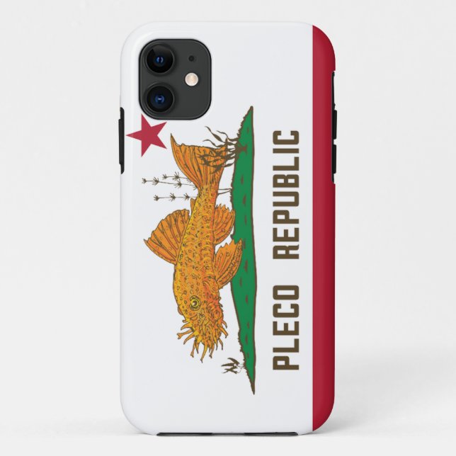 Flagge der Republik Pleco Case-Mate iPhone Hülle (Rückseite)