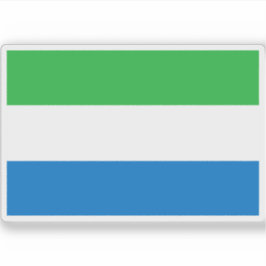 Flagge der Republik Sierra Leone Aufkleber