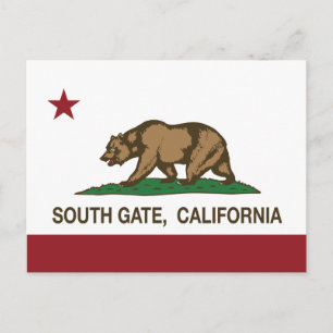 Flagge der Republik Südkalifornien Postkarte