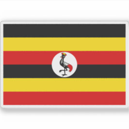 Flagge der Republik Uganda Aufkleber