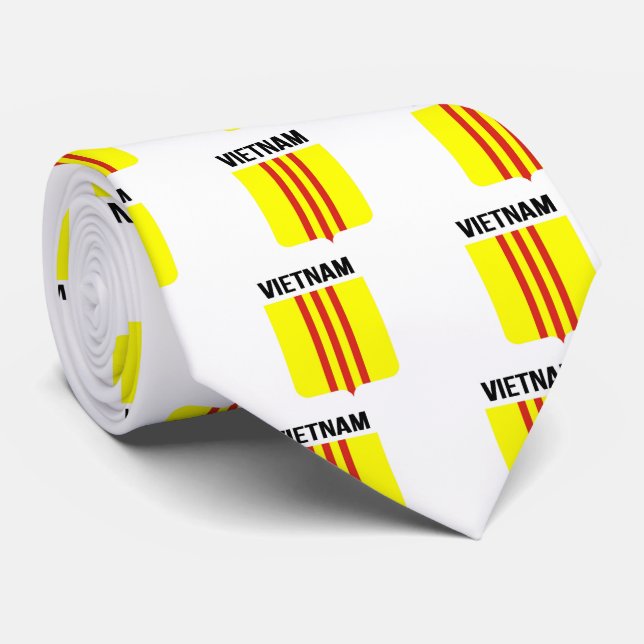 Flagge der Republik von Vietnam Cờ vàng Ba sọc đỏ Krawatte (Gerollt)