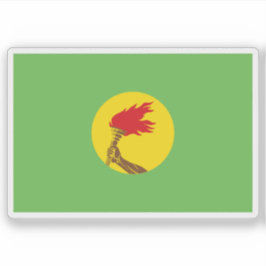 Flagge der Republik Zaire (DR Kongo, 1971–1997) Aufkleber