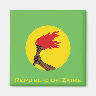 Flagge der Republik Zaire Magnet