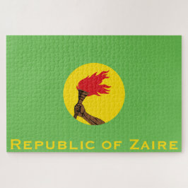 Flagge der Republik Zaire Puzzle