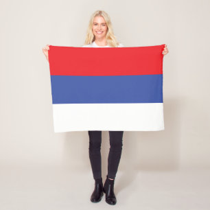 Flagge der Republika Srpska Fleecedecke