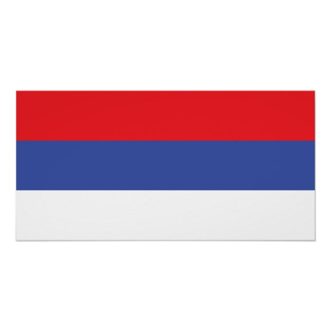 Flagge der Republika Srpska Poster (Vorderseite)
