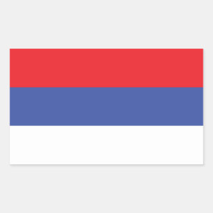 Flagge der Republika Srpska Rechteckiger Aufkleber