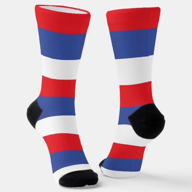 Flagge der Republika Srpska Socken (Gewinkelt)