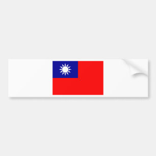 Flagge der Republiks China (Taiwan) - 中華民國 Autoaufkleber