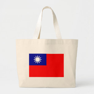 Flagge der Republiks China (Taiwan) - 中華民國 Jumbo Stoffbeutel