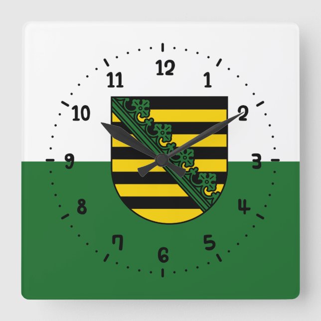Flagge der sächsischen Uhr (Vorderseite)