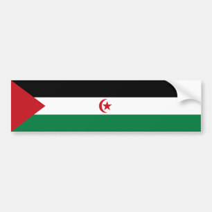 Flagge der Sahrawi Arabischen Demokratischen Repub Autoaufkleber