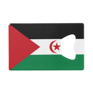 Flagge der Sahrawi Arabischen Demokratischen Repub Geldbeutel Flaschenöffner
