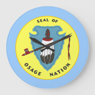 Flagge der Salbei-Nation Große Wanduhr