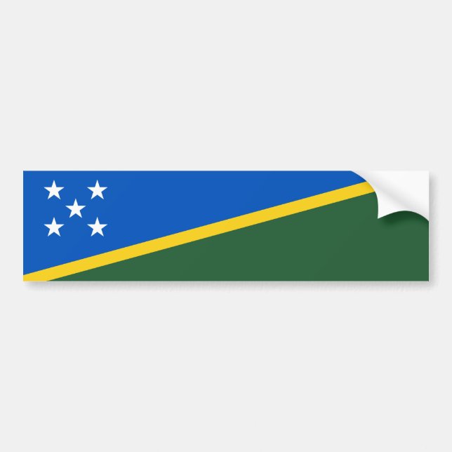 Flagge der Salomonen Autoaufkleber (Vorne)