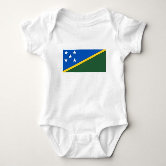 Flagge der Salomonen Baby Strampler (Vorderseite)
