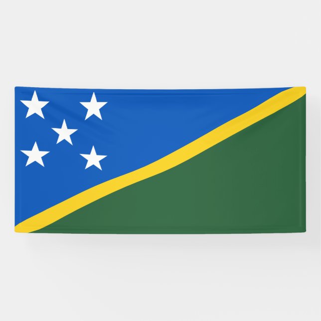 Flagge der Salomonen Banner (Horizontal)