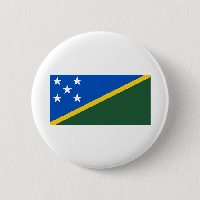 Flagge der Salomonen Button (Vorderseite)
