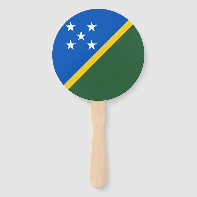 Flagge der Salomonen Fächer (Vorderseite)