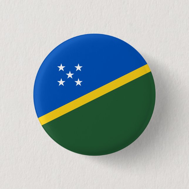 Flagge der Salomonen, Flagge der Salomonen Button (Vorderseite)