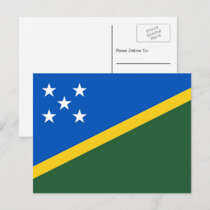 Flagge der Salomonen, Flagge der Salomonen Postkarte