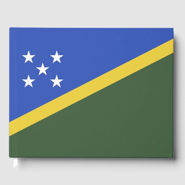 Flagge der Salomonen Gästebuch (Vorderseite)