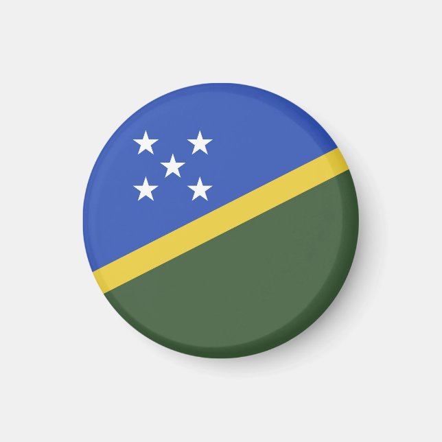 Flagge der Salomonen Magnet (Vorne)