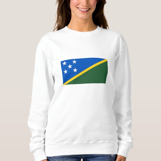 Flagge der Salomonen Sweatshirt (Vorderseite)