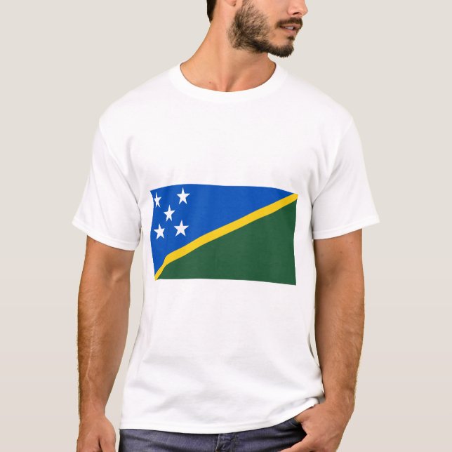 Flagge der Salomonen T-Shirt (Vorderseite)
