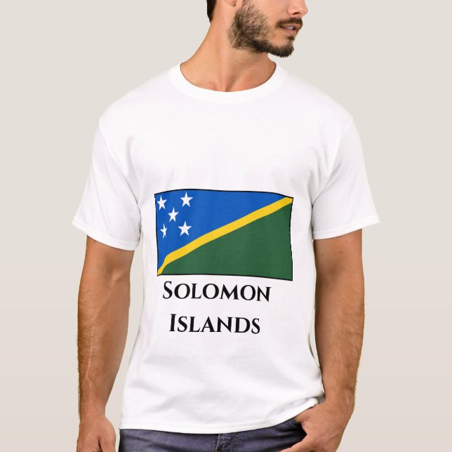 Flagge der Salomonen T-Shirt (Vorderseite)