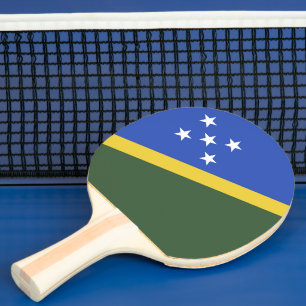 Flagge der Salomonen Tischtennis Schläger