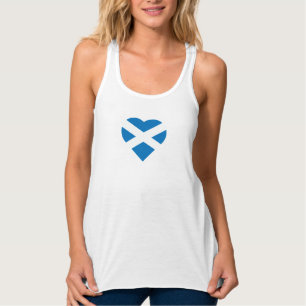 Flagge der Schottland-Herzform Tank Top