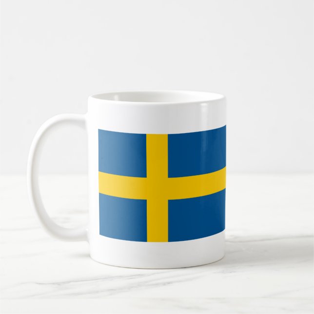 Flagge der Schweden-Kaffee-Tasse Kaffeetasse (Links)