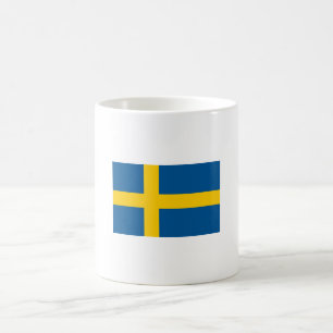 Flagge der schwedischen Tasse