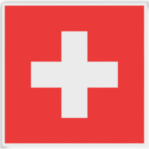 Flagge der Schweiz Aufkleber